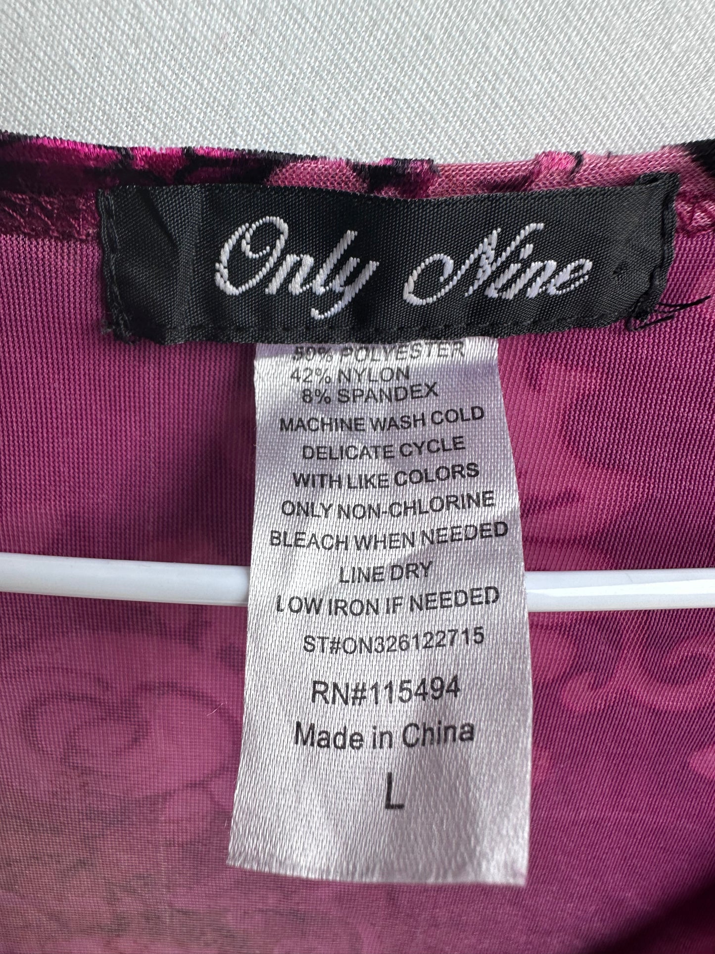 Only Nine - velour topp