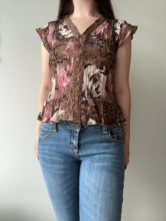 Dressbarn - mønstret bluse