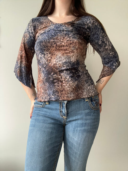 Dressbarn - animal print topp