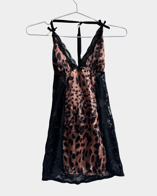 DreamGirl - animal print halterneck