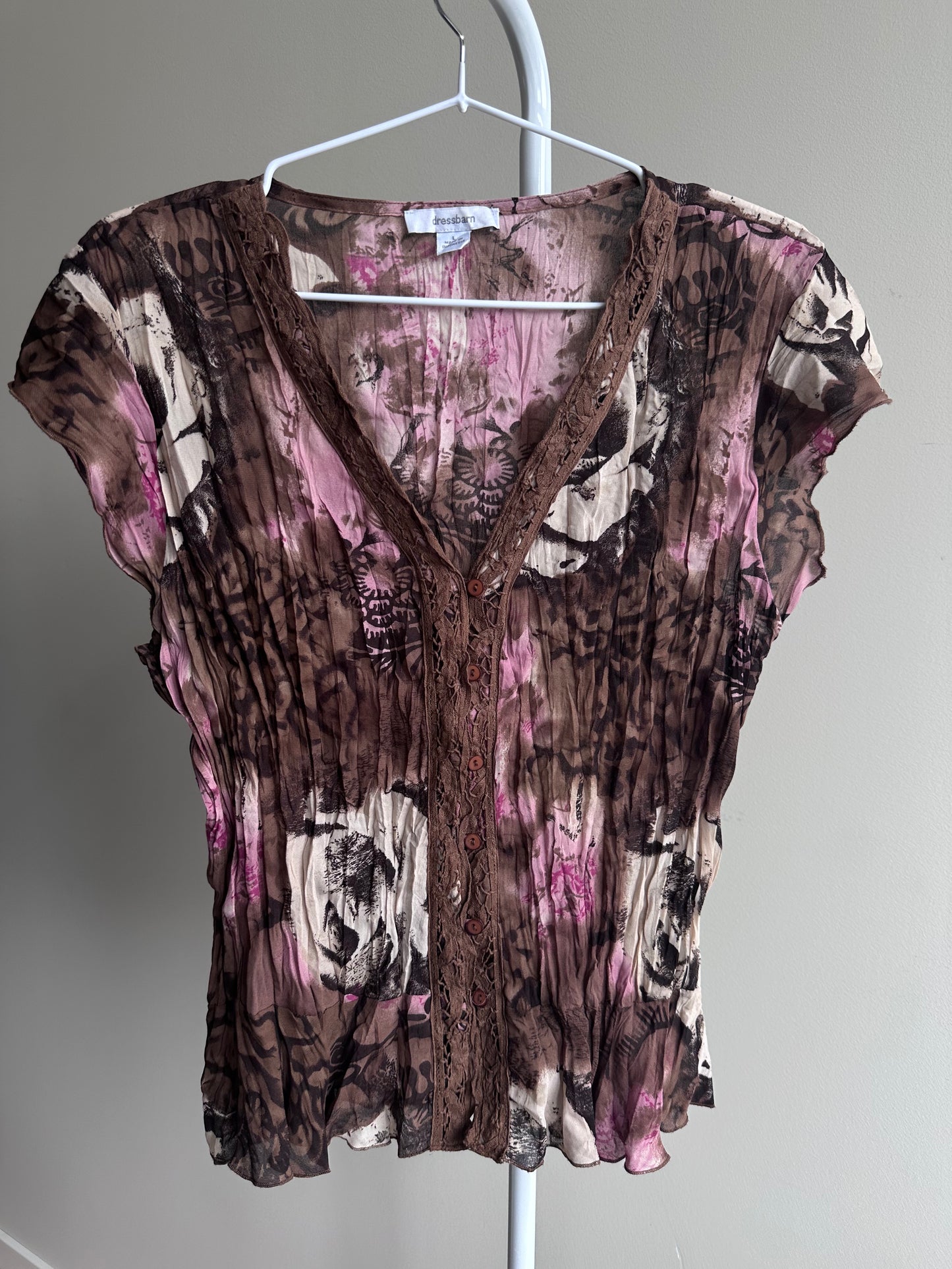 Dressbarn - mønstret bluse