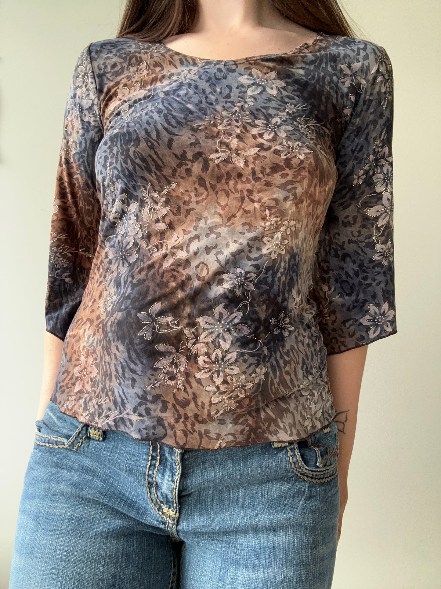 Dressbarn - animal print topp