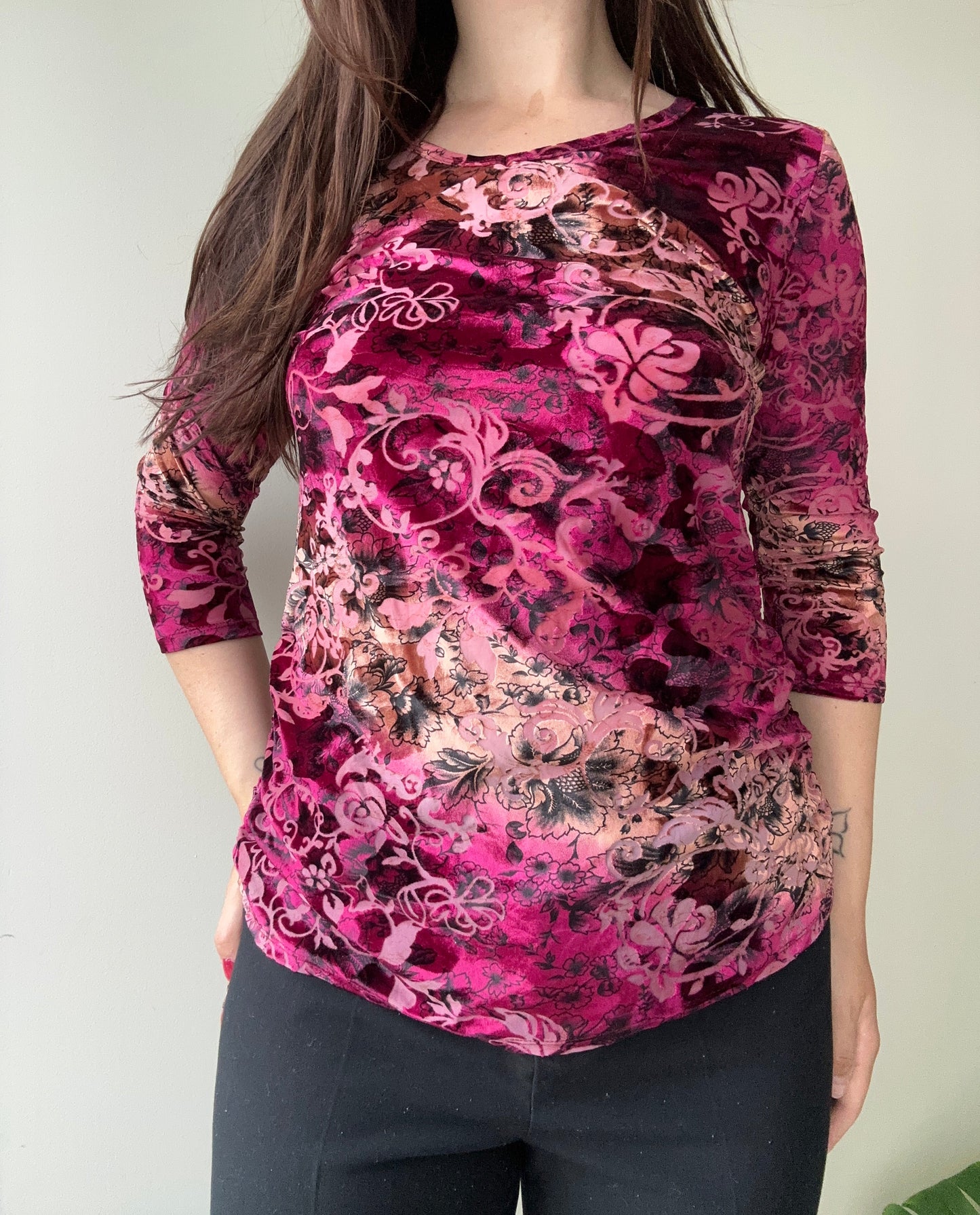 Only Nine - velour topp
