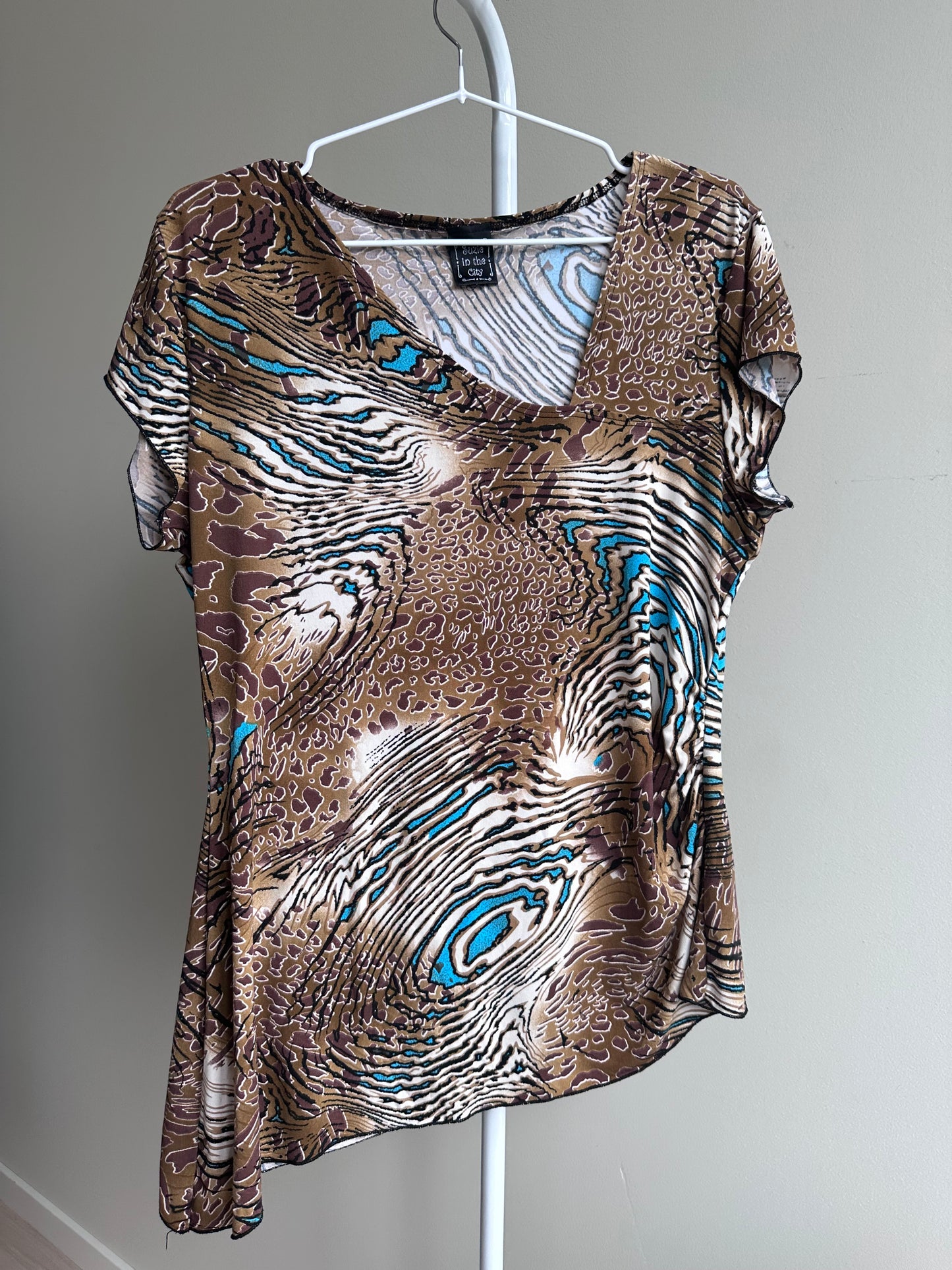 Suzie In The City - animal print topp